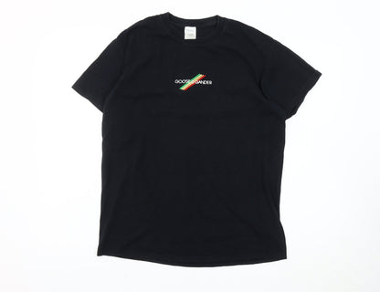Goose and Gander Men's Black Medium Embroidered T-Shirt