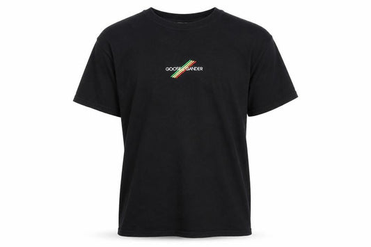 Front view of Goose and Gander Men's Black Medium Embroidered T-Shirt