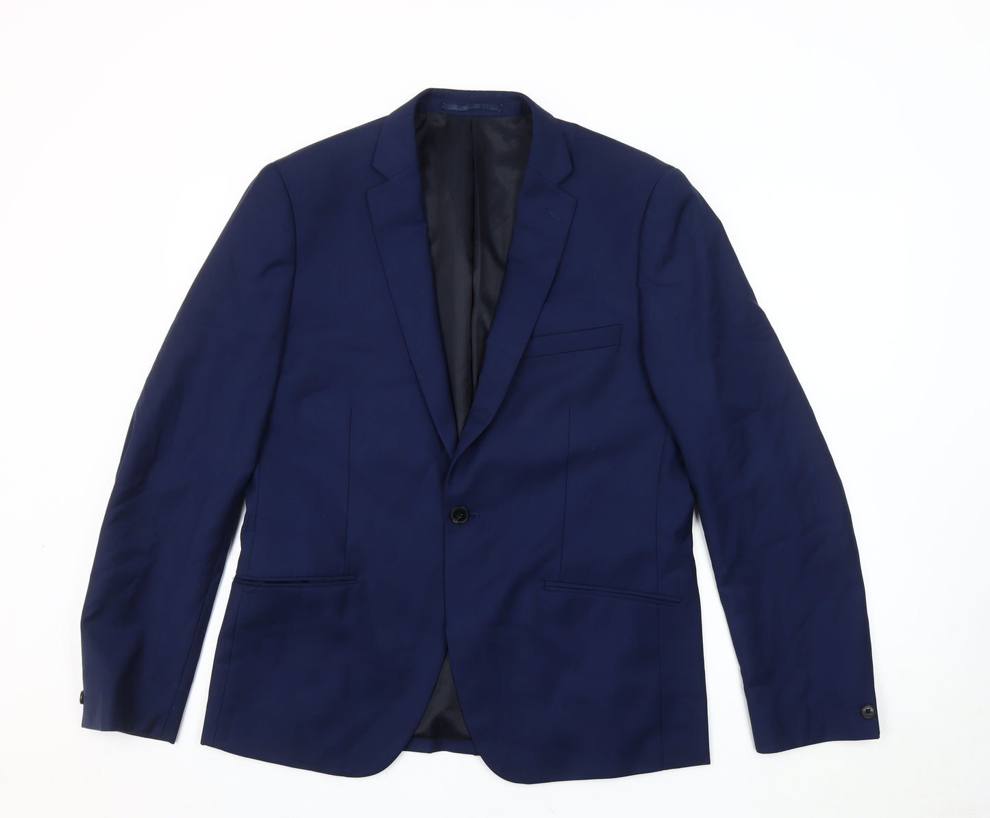 Mens UK Size 42 French Connection Regular Blue Suit Jacket