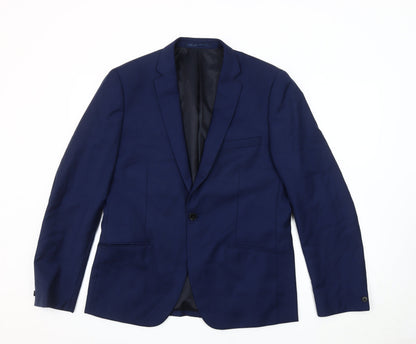 Mens UK Size 42 French Connection Regular Blue Suit Jacket