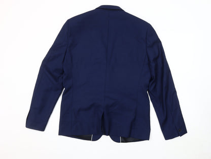 Mens UK Size 42 French Connection Regular Blue Suit Jacket