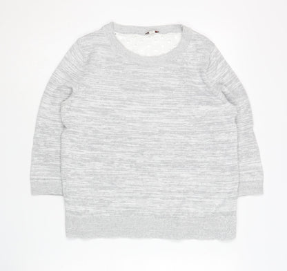 Gap Women's Grey Crew Neck Pullover Jumper M