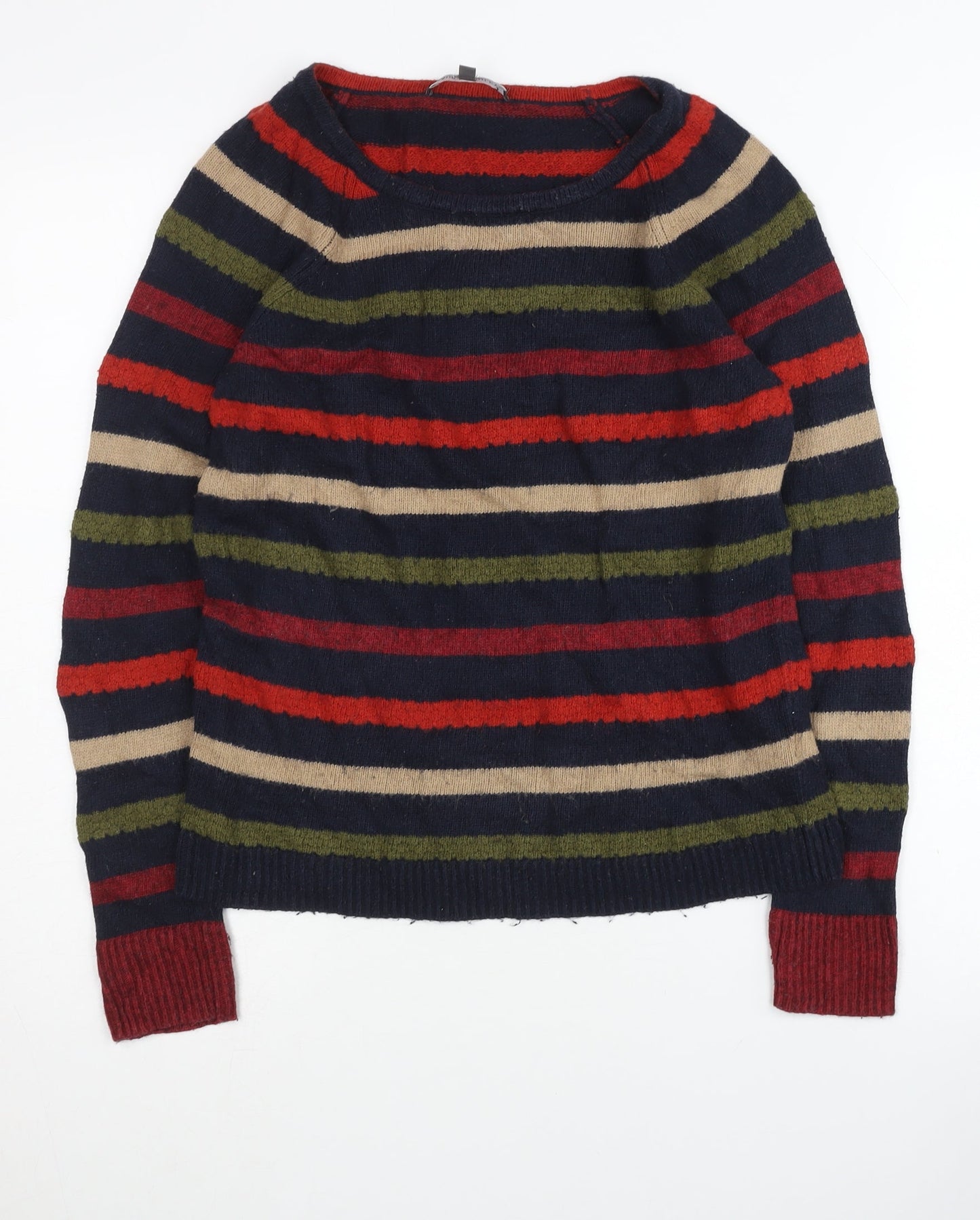 Laura Ashley Women's Multicoloured Striped Pullover Jumper