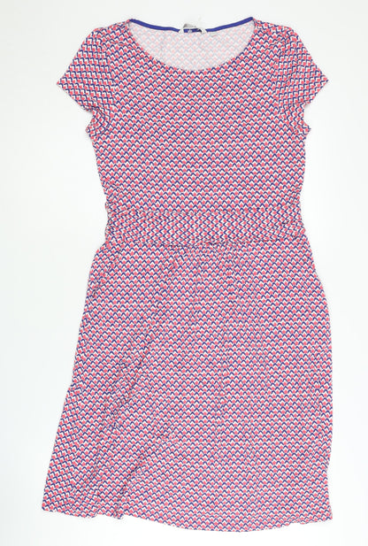 Boden Women's Multicoloured Geometric Dress, Size 12