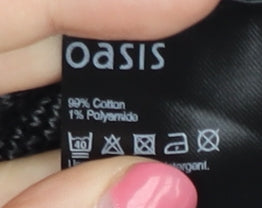 Oasis Women's Black XS Knit Dress Scoop Neck