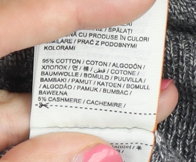 Superdry Men's Grey Large Pullover Jumper, Logo Accent