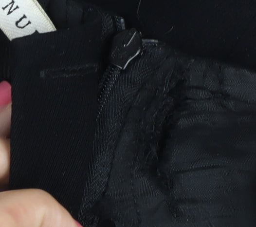 Minuet Women's Black Midi Trumpet Skirt Size 14