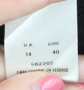 Minuet Women's Black Midi Trumpet Skirt Size 14