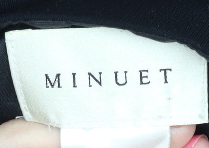 Minuet Women's Black Midi Trumpet Skirt Size 14