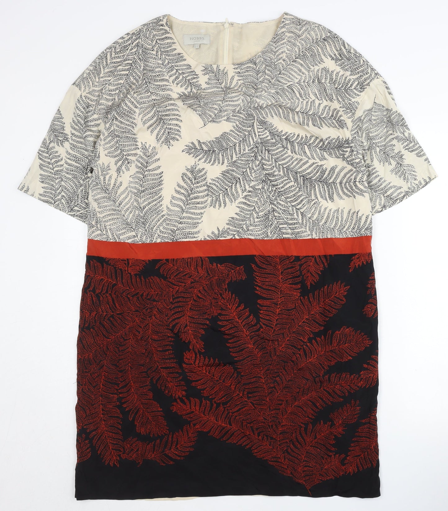 Hobbs Women's Multicoloured Floral Silk Dress, Size 14