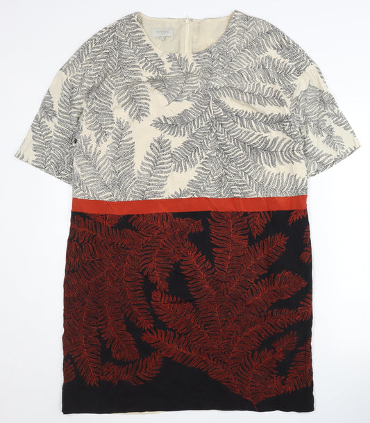 Hobbs Women's Multicoloured Floral Silk Dress, Size 14