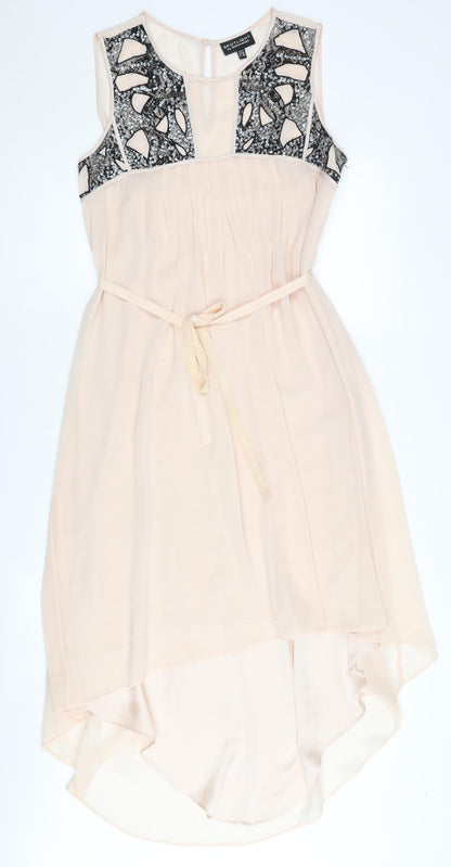 Spotlight by Warehouse Women’s Beige A-Line Dress, Size 12