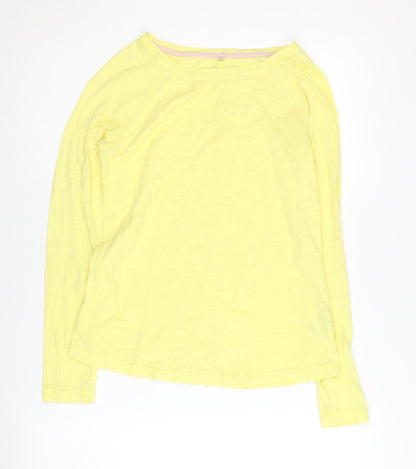 Boden Women's Long Sleeve Yellow Cotton Top, Size 6