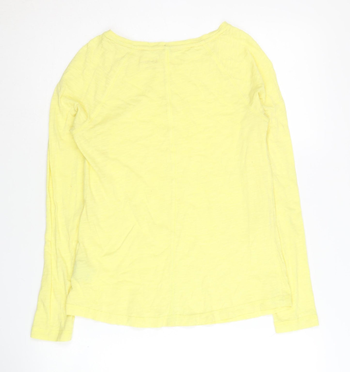 Boden Women's Long Sleeve Yellow Cotton Top, Size 6
