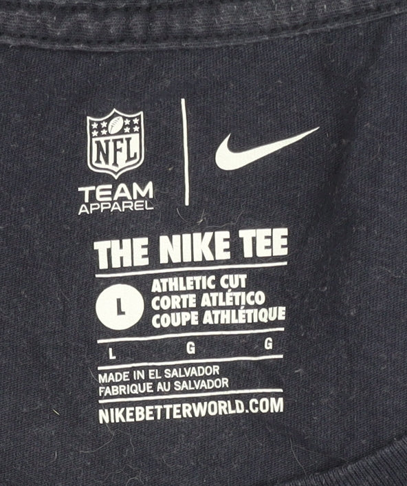 Womens UK Size L Nike Blue  T-Shirt