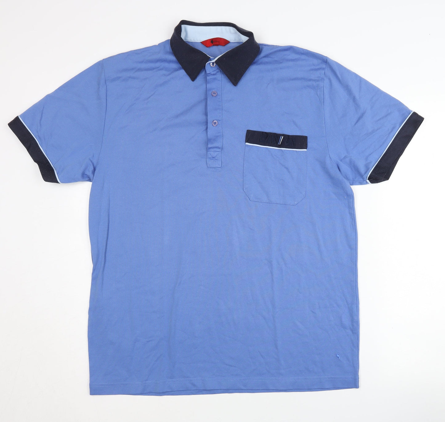 Gabicci Men's Blue Polo Shirt - Size L, Casual Wear