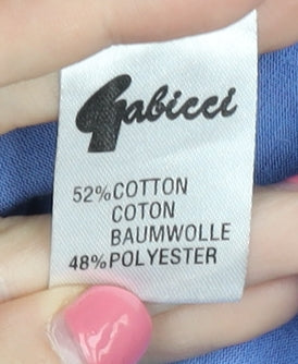 Gabicci Men's Blue Polo Shirt - Size L, Casual Wear