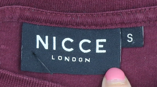 Nicce Men's Red Crew Neck Logo T-Shirt Size S