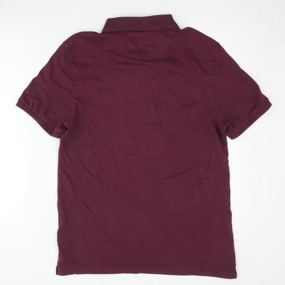 Lyle & Scott Men's Red Polo Shirt Size L Short Sleeve