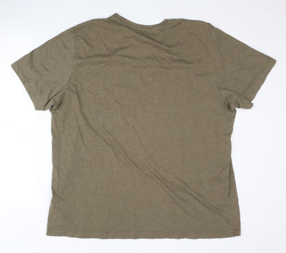 Mountain Warehouse Men's Brown 2XL T-Shirt, Graphic Print