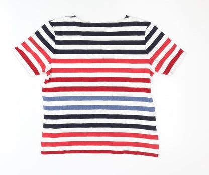 CC Petite Women's Multicoloured Striped T-Shirt S