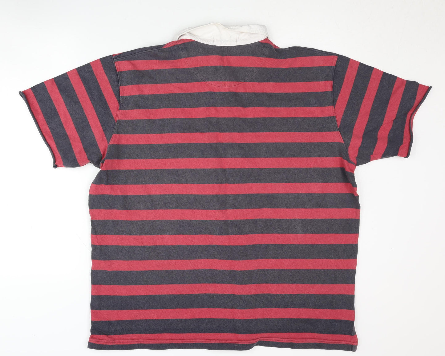 Polo by Ralph Lauren Men's Red Striped Polo Shirt XL