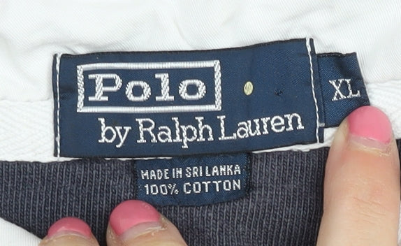 Polo by Ralph Lauren Men's Red Striped Polo Shirt XL