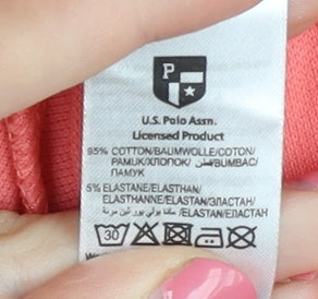 Womens UK Size 2XL U.S. Polo Assn. Pink  Polo