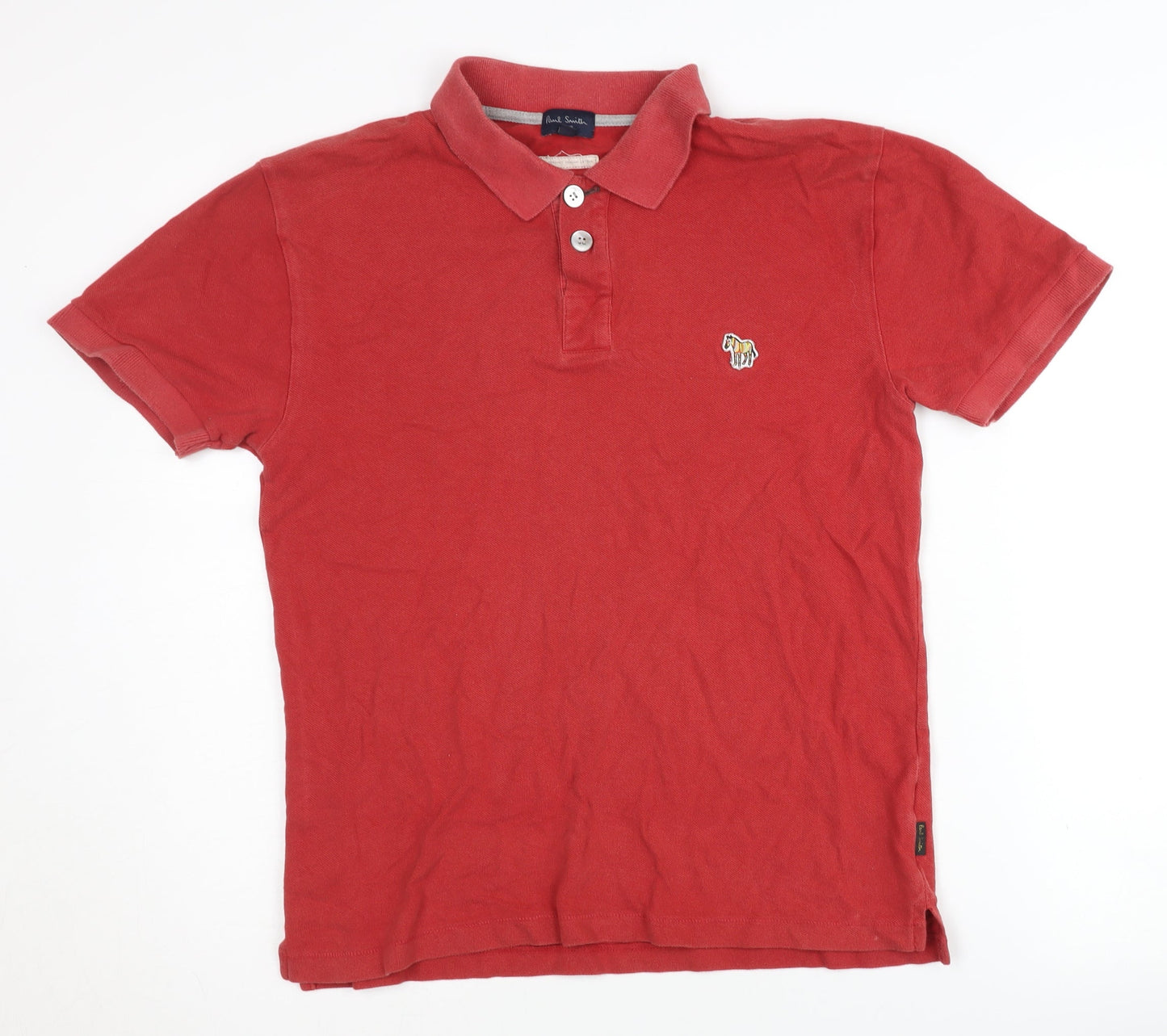 Paul Smith Red Men's Polo Shirt, Small, Collared Casual