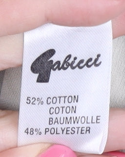 Gabicci Men's Beige Polo Shirt L Cotton Blend