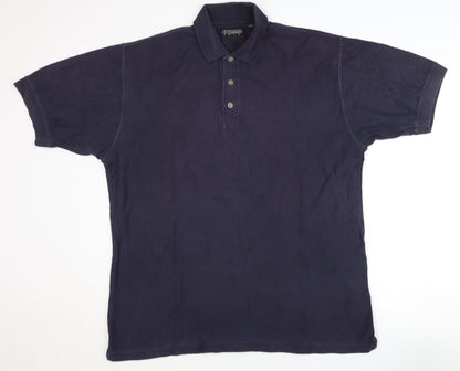 Reebok Mens Blue Polo Shirt Size M Golf Casual