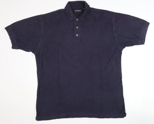 Reebok Mens Blue Polo Shirt Size M Golf Casual