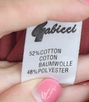 Gabicci Men's Red Polo Shirt L Retro Style