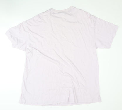 Puma Men's Pink Crew Neck T-Shirt, Size S, Short Sleeve