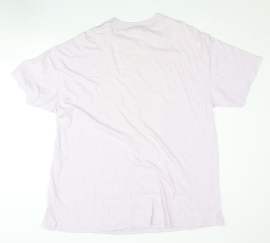 Puma Men's Pink Crew Neck T-Shirt, Size S, Short Sleeve