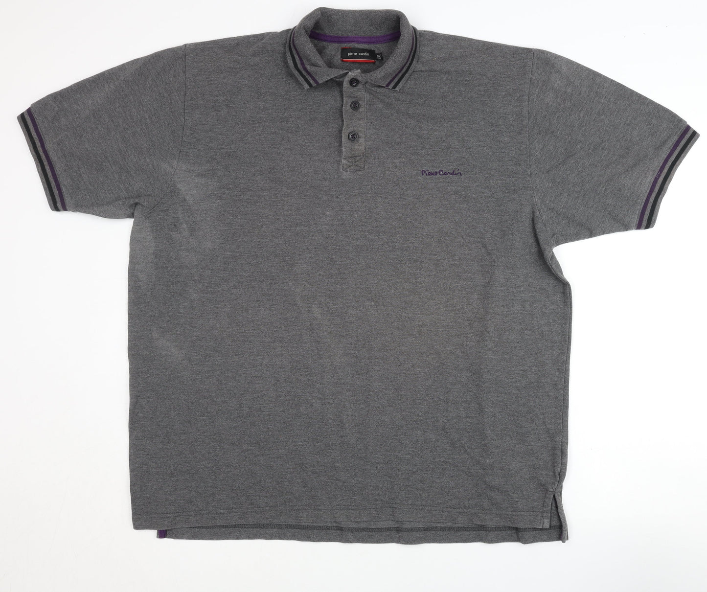 Pierre Cardin Men's Grey 3XL Polo Shirt