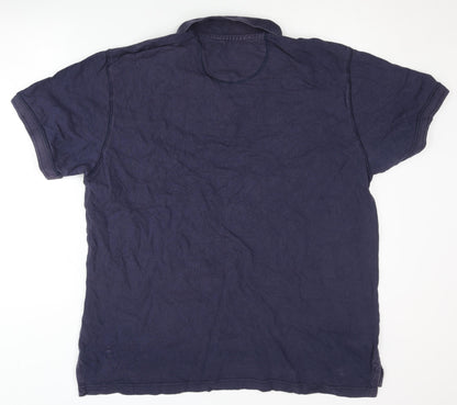 Timberland Men's Blue Polo Shirt 2XL Short Sleeve