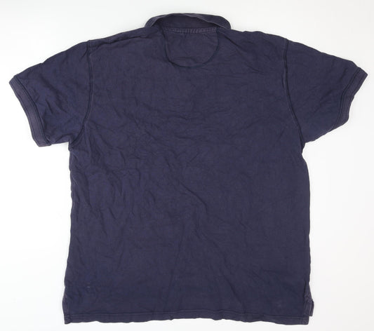 Timberland Men's Blue Polo Shirt 2XL Short Sleeve