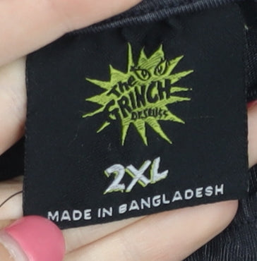 The Grinch Men's Black 2XL Christmas T-Shirt