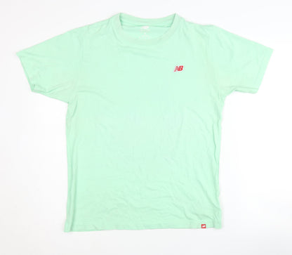 New Balance Men's Green Short Sleeve T-Shirt