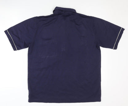 Gabicci Men's Blue L Polo Shirt with Embroidery