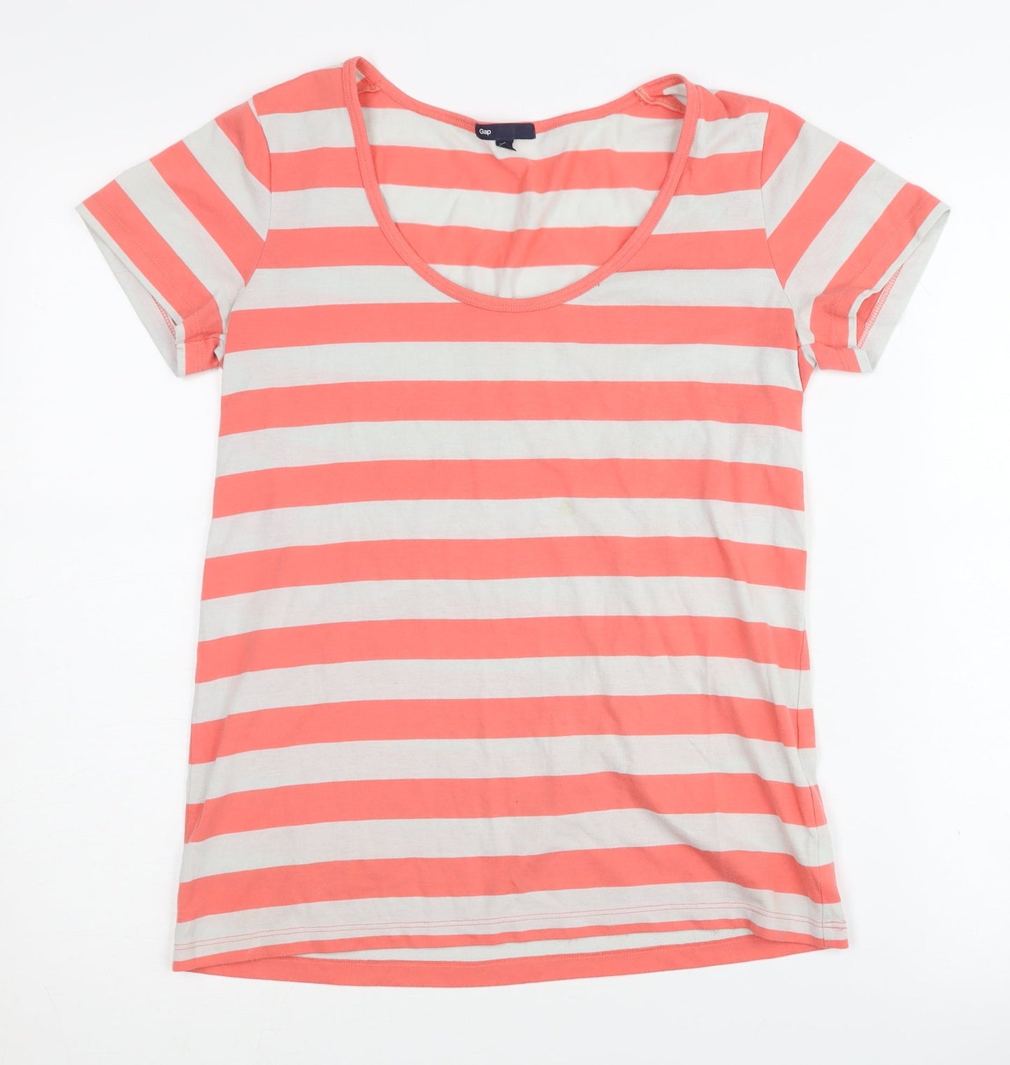 Gap Women's Multicoloured Striped T-Shirt - Medium