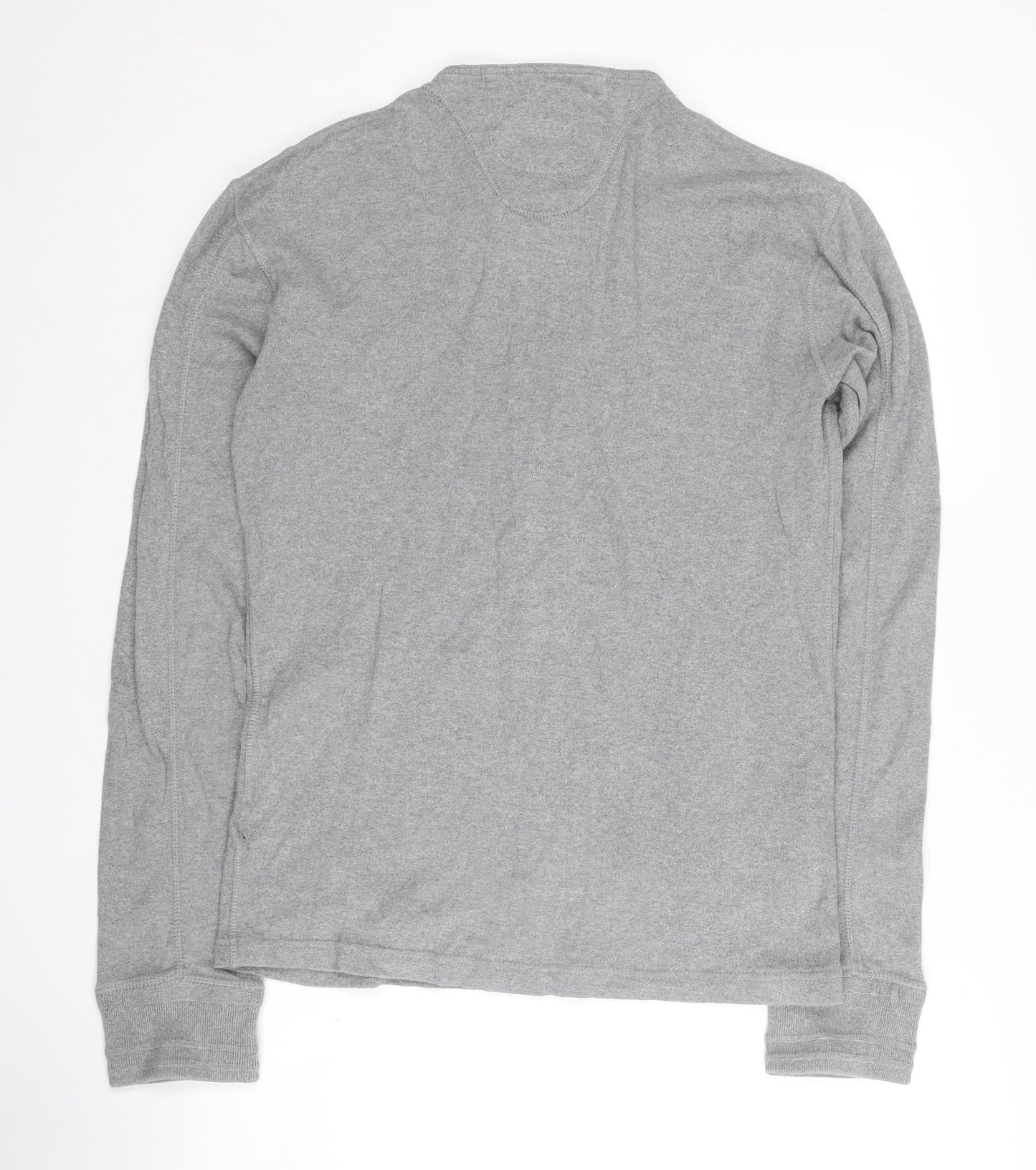 Superdry Men's Grey Henley Sweatshirt M