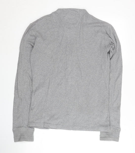 Superdry Men's Grey Henley Sweatshirt M