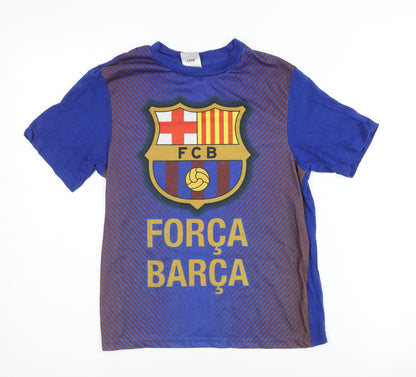 FCB Boys Blue Graphic T-Shirt 10-11 Years