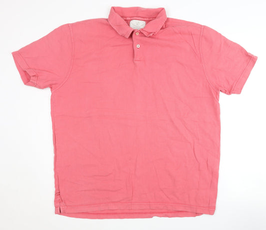White Stuff Men's Pink XL Polo Shirt Casual Wear