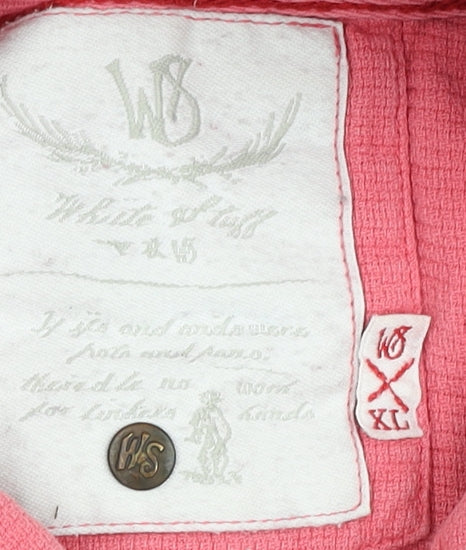 White Stuff Men's Pink XL Polo Shirt Casual Wear