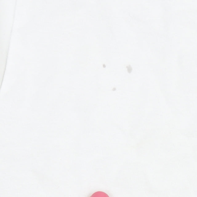 Adidas Men's White S T-Shirt, Colourblock Crew Neck