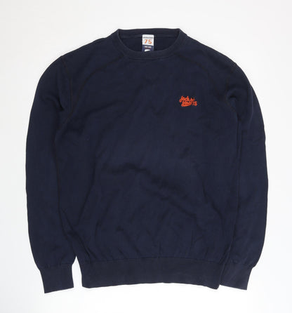Jack & Jones Men's Blue XL Pullover Crew Neck Jumper