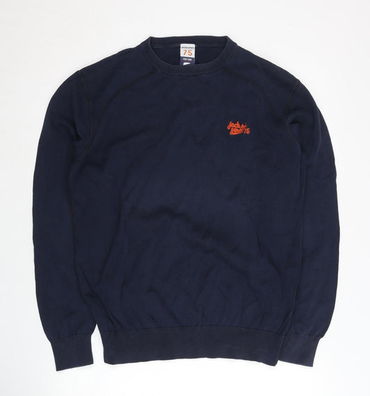 Jack & Jones Men's Blue XL Pullover Crew Neck Jumper